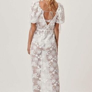 For Love and Lemons White Daisy Maxi Dress
